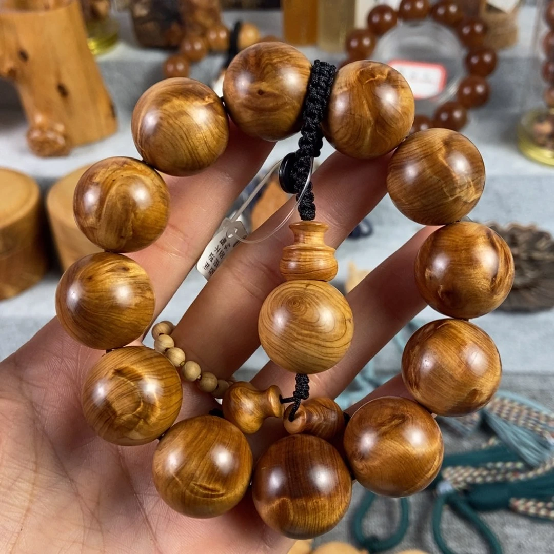 柏木（崖柏）手串/手链北太行高崖微雷击骨料闪电20