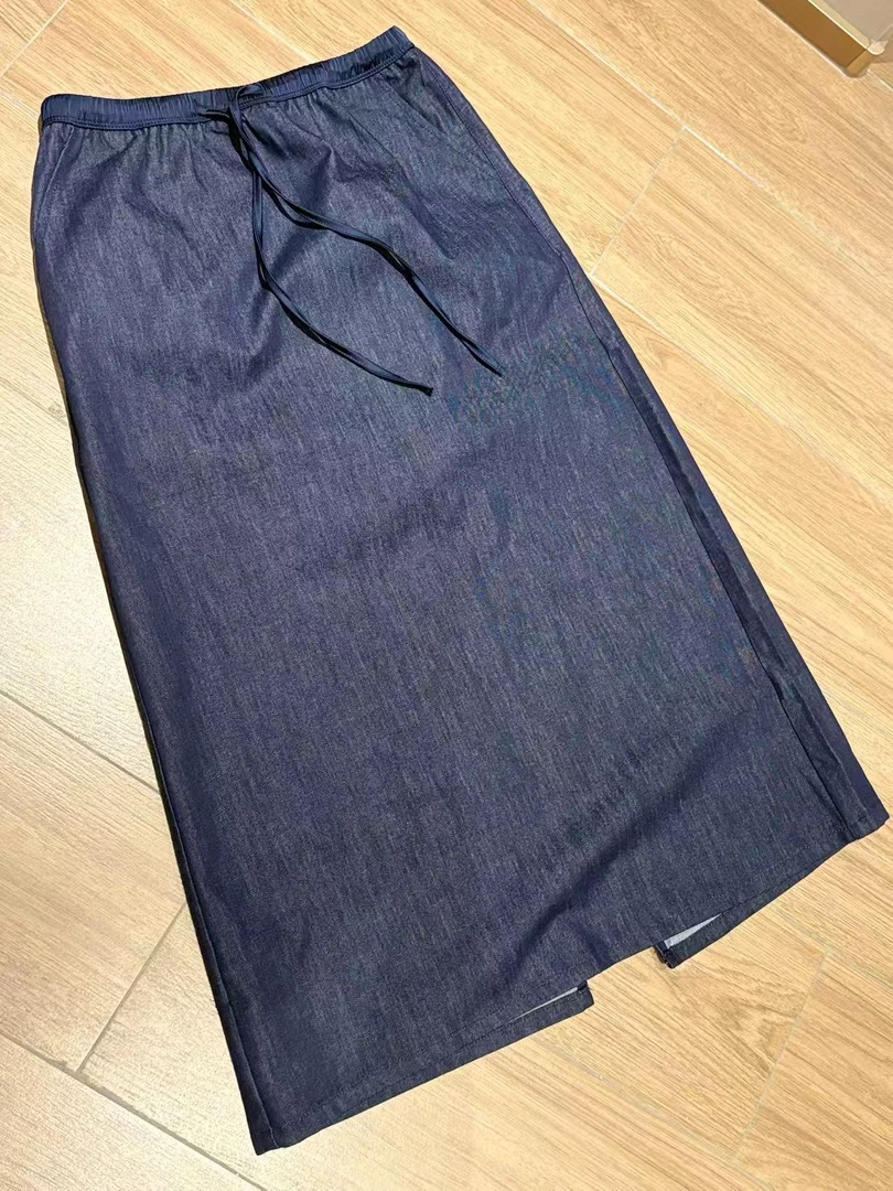 牛仔裙舒适弹力休闲开衩