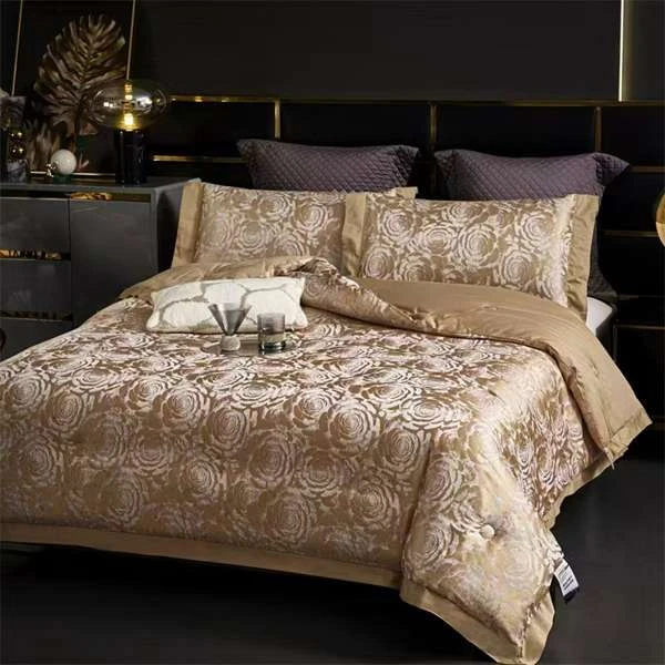 （金枫玫瑰）高奢香云锦缎四件套