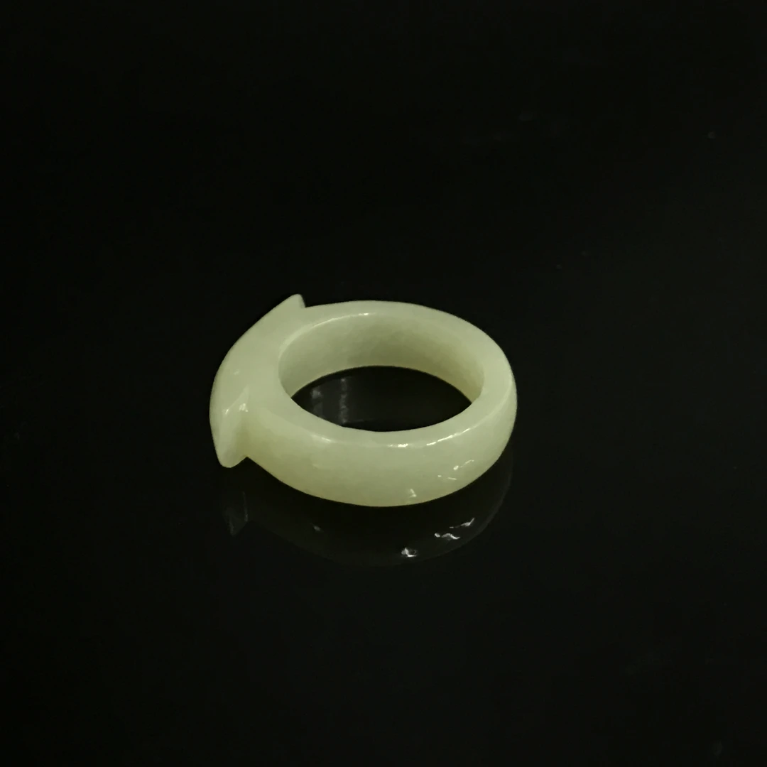 清代和田玉马鞍戒/543055/收藏/传承/【友谊文物商店】