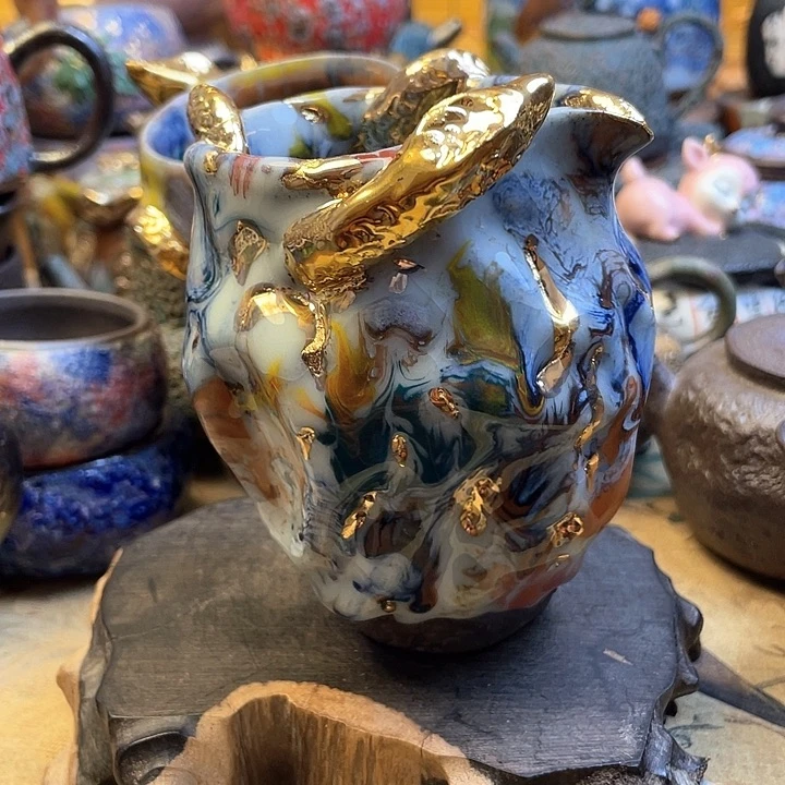 壶香**蟹原矿采矿志野烧11111111