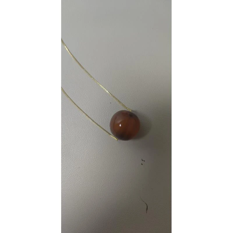 非金属木质耳饰 圆珠女款气质百搭锁骨链B005