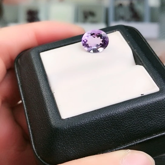 未镶嵌紫晶珠宝半成品