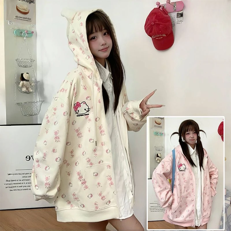 女童巨好看连帽卫衣秋装2025新款儿童装开衫学生可爱少女休闲上衣