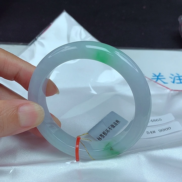 未镶嵌手镯翡翠54圈4865
