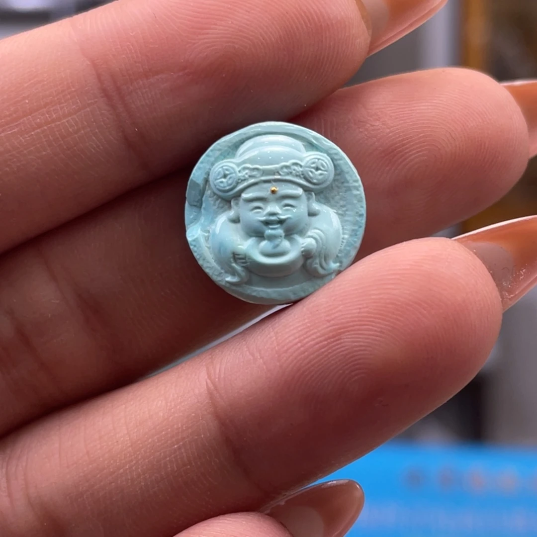 绿松石未镶嵌挂件