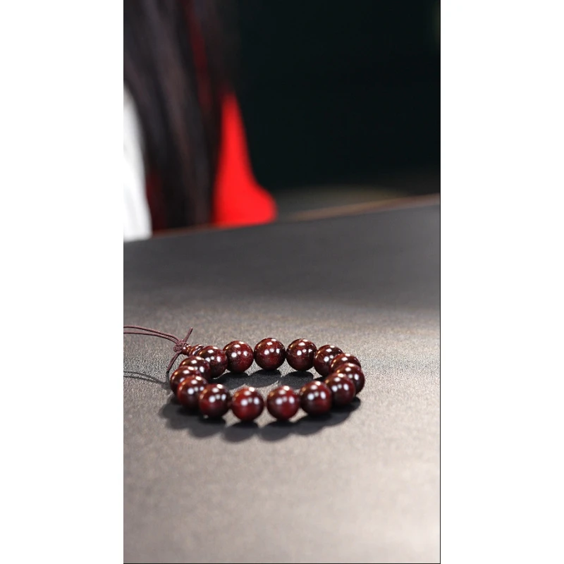 精品小叶紫檀葫芦手串 15mm XD169 (无礼盒)
