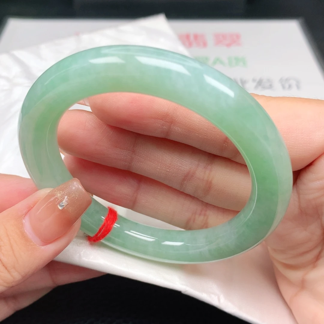 未镶嵌手镯翡翠55.56胖圆