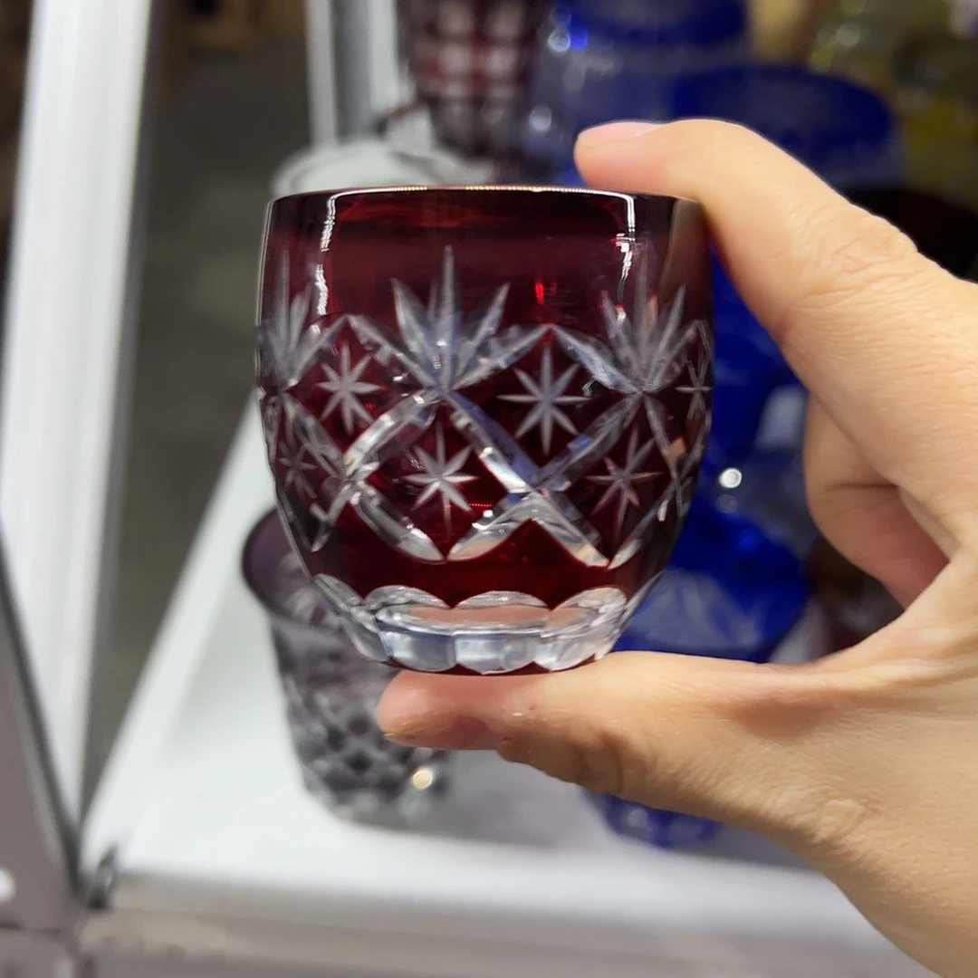 平底款水晶玻璃微瑕一个