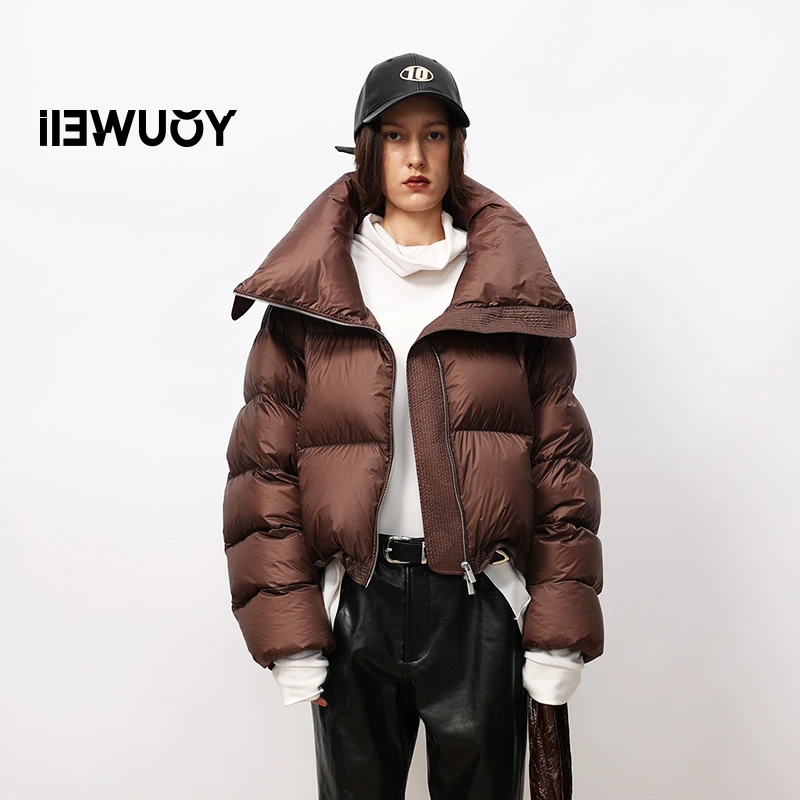 有尾【反季福利】YOUWEI鹅绒保暖羽绒服短款面包服Y2823402