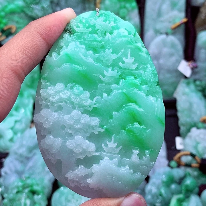 翡翠未镶嵌吊坠(不含链)