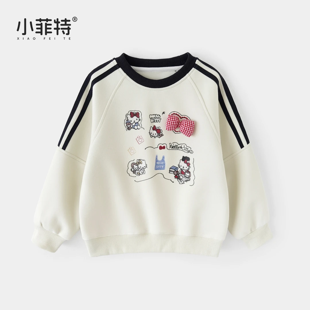小菲特女童秋冬装新款长袖时尚卫衣中大童儿童休闲上衣BGYQ53188