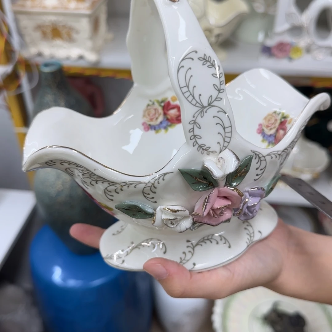 瓷片陶瓷工艺花瓶摆件