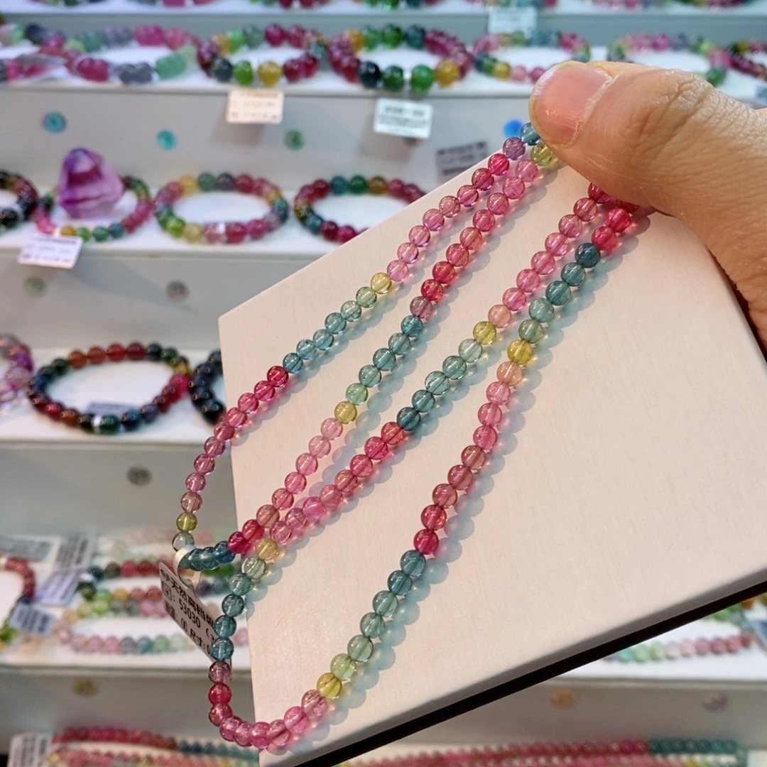 未镶嵌手链碧玺多样性发一条