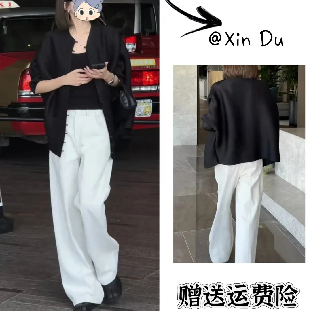 2025秋季新款时尚显瘦气质女士网红洋气两件套百搭款D22979