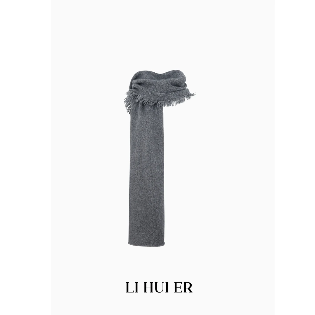 Li Hui Er【银素】时尚百搭春冬季薄款休闲披肩7730