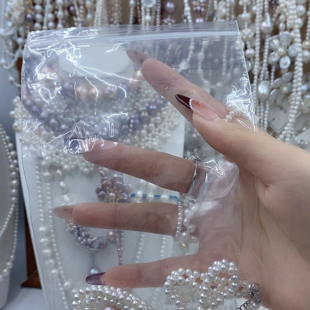 凡***间耳饰银S925镶嵌淡水珍珠