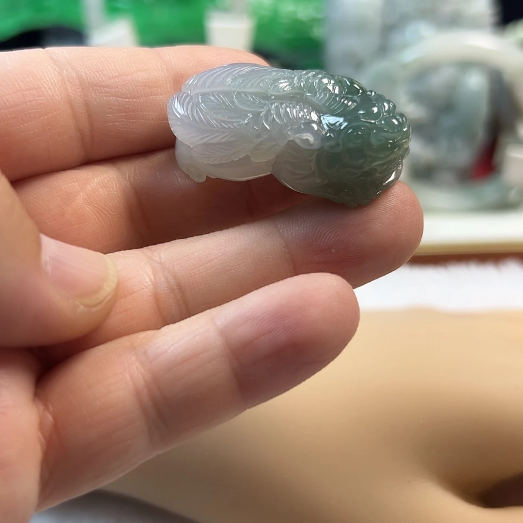 颈饰未镶嵌翡翠缅甸天然翡翠飞天貔貅