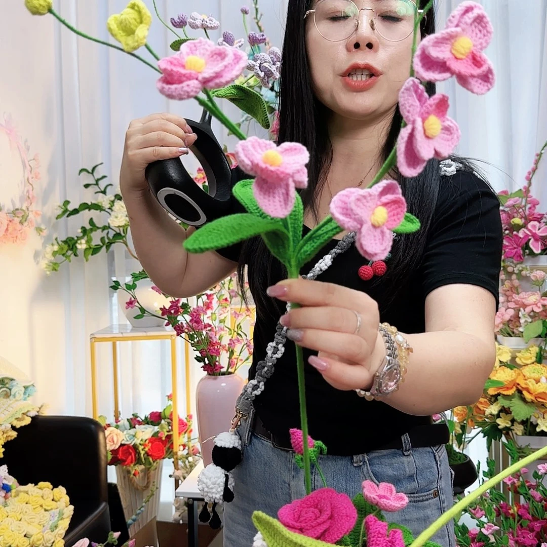 手工钩织设计花束