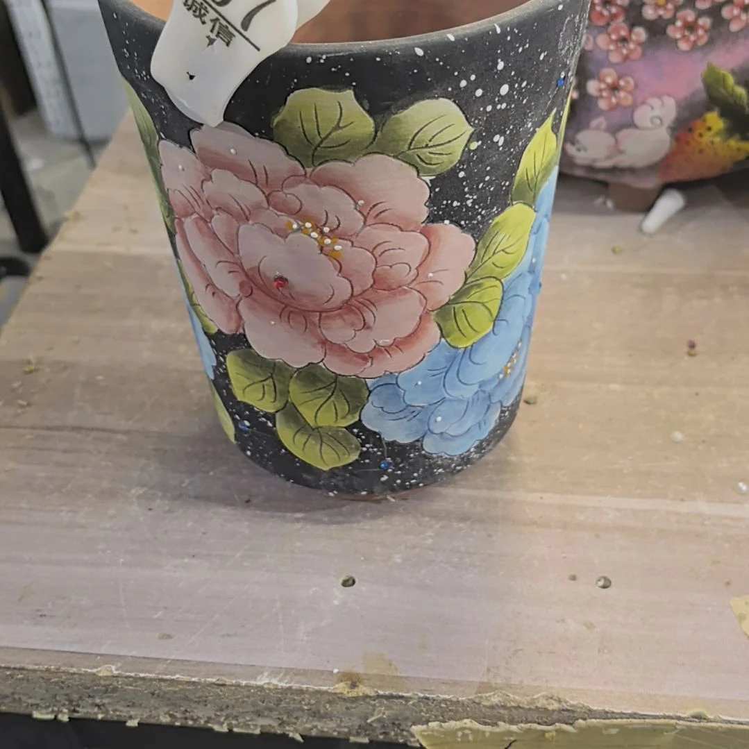 花盆红泥景德镇花盆