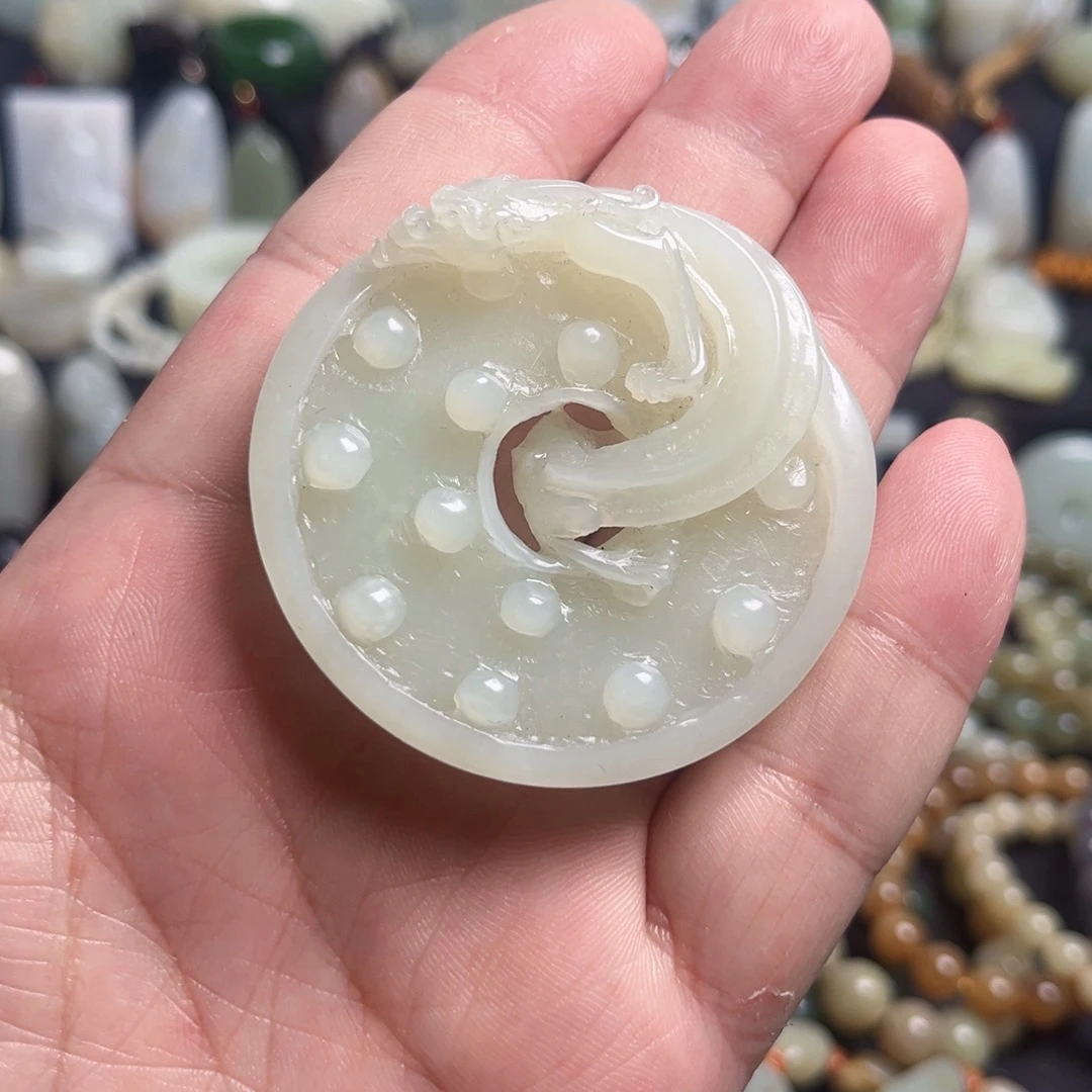 和田玉未镶嵌吊坠(不含链)