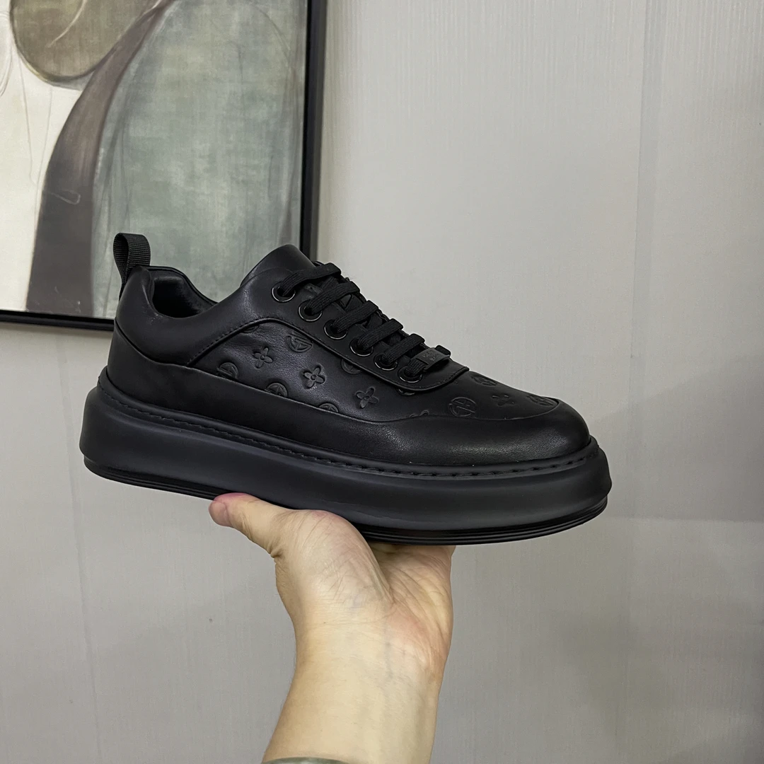 001头层牛皮新款休闲鞋男品牌好鞋