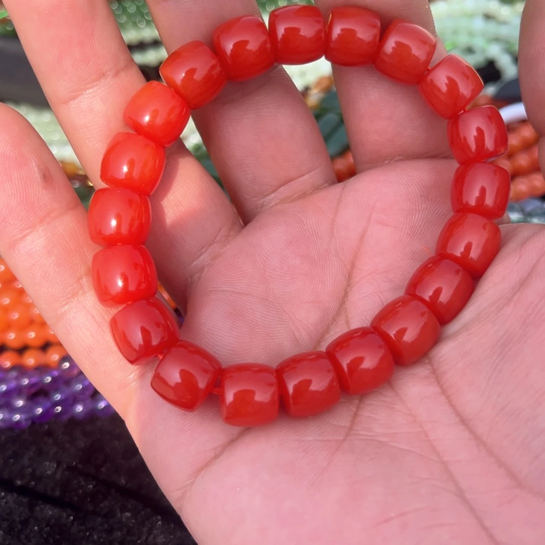 南红玛瑙颈饰未镶嵌保山南红直切手串多样性发货（拍一发一）