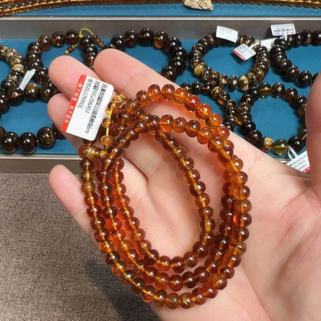 琥珀手链未镶嵌抚顺