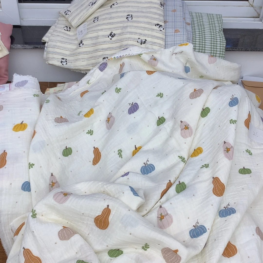 棉008全棉母婴A类双层纱2.5米宽