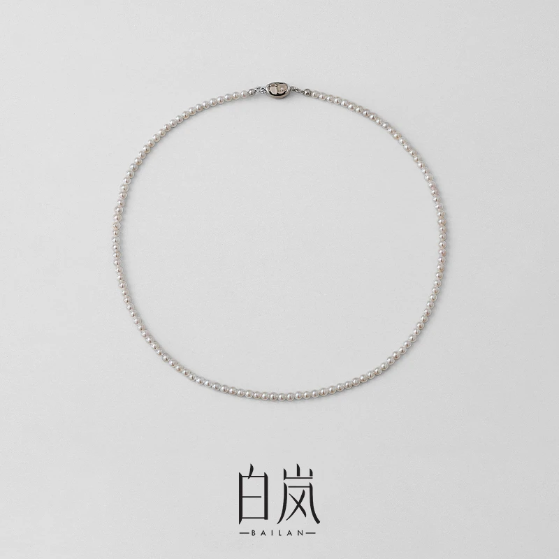 白岚baby珠项链女轻奢气质经典锁骨链饰品小众设计高级感XL2816