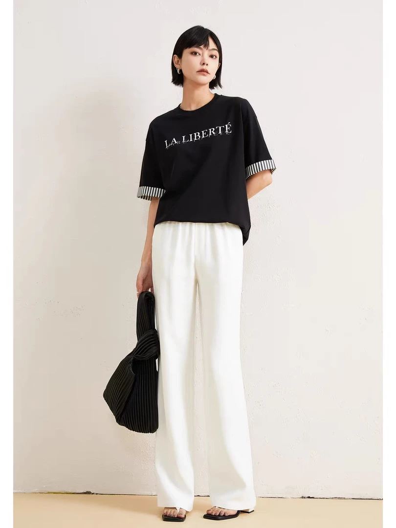 【新款首发】软垂滑！蚕丝蛋白~云朵裸感~顺滑舒适！果冻阔腿裤