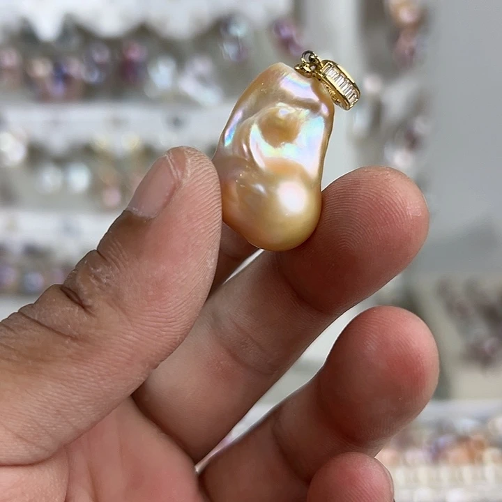 淡水珍珠未镶嵌颈饰巧**糖