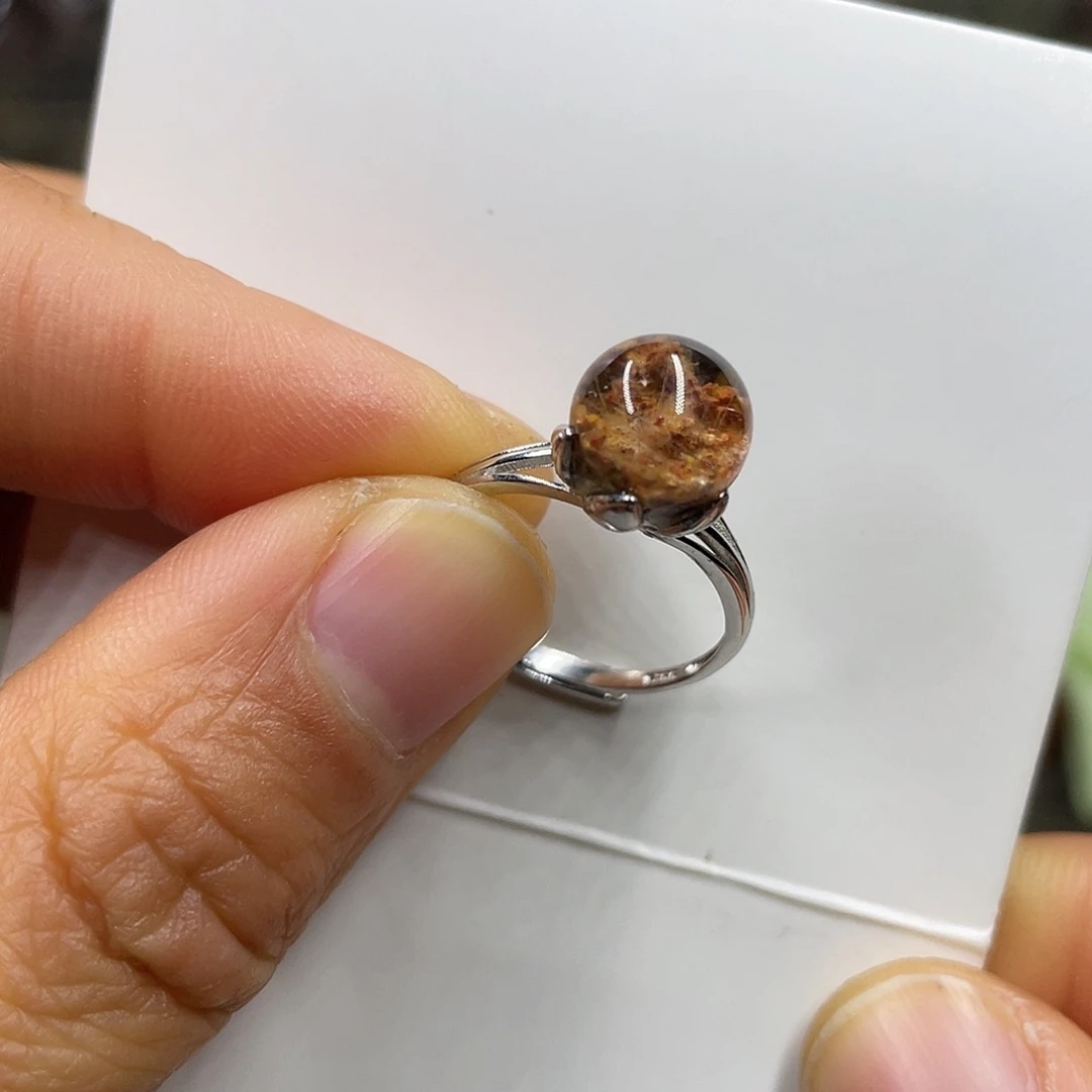 【闪购商品】水晶珠宝半成品银S925镶嵌戒指