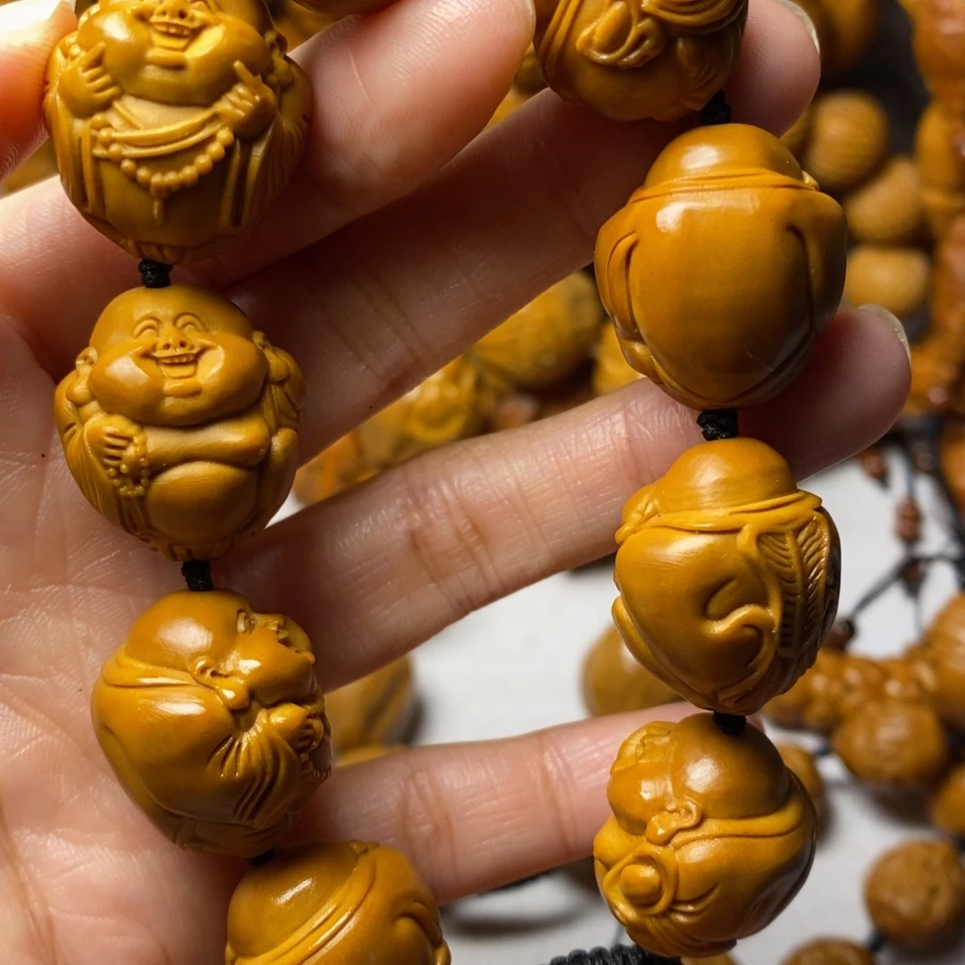 茶***茶手串/手链橄榄核弥勒滴溜圆