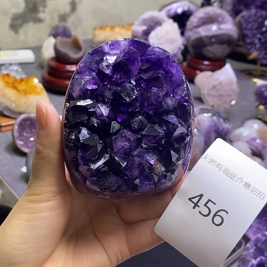 珠宝半成品紫晶未镶嵌