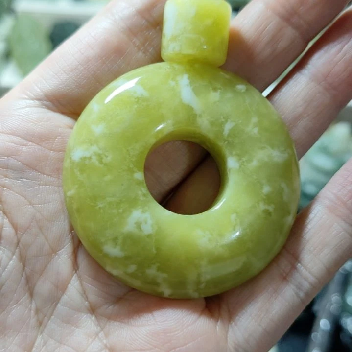 岫玉平安扣未镶嵌