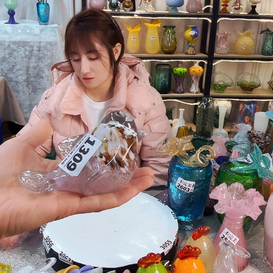 1309鸟实心家悦琉璃工艺品