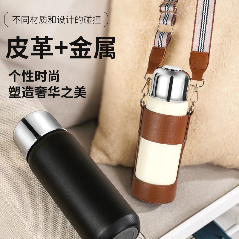 磁吸保温杯焖茶杯女陶瓷内胆茶水分离泡茶杯男大容量焖泡户外水杯