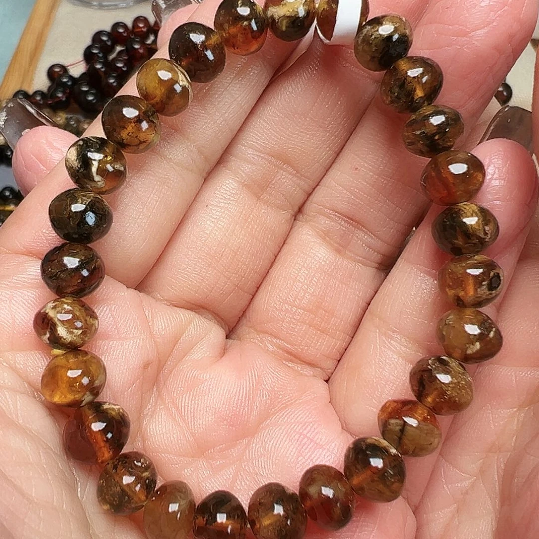 琥珀未镶嵌裸石抚顺琥珀10041八