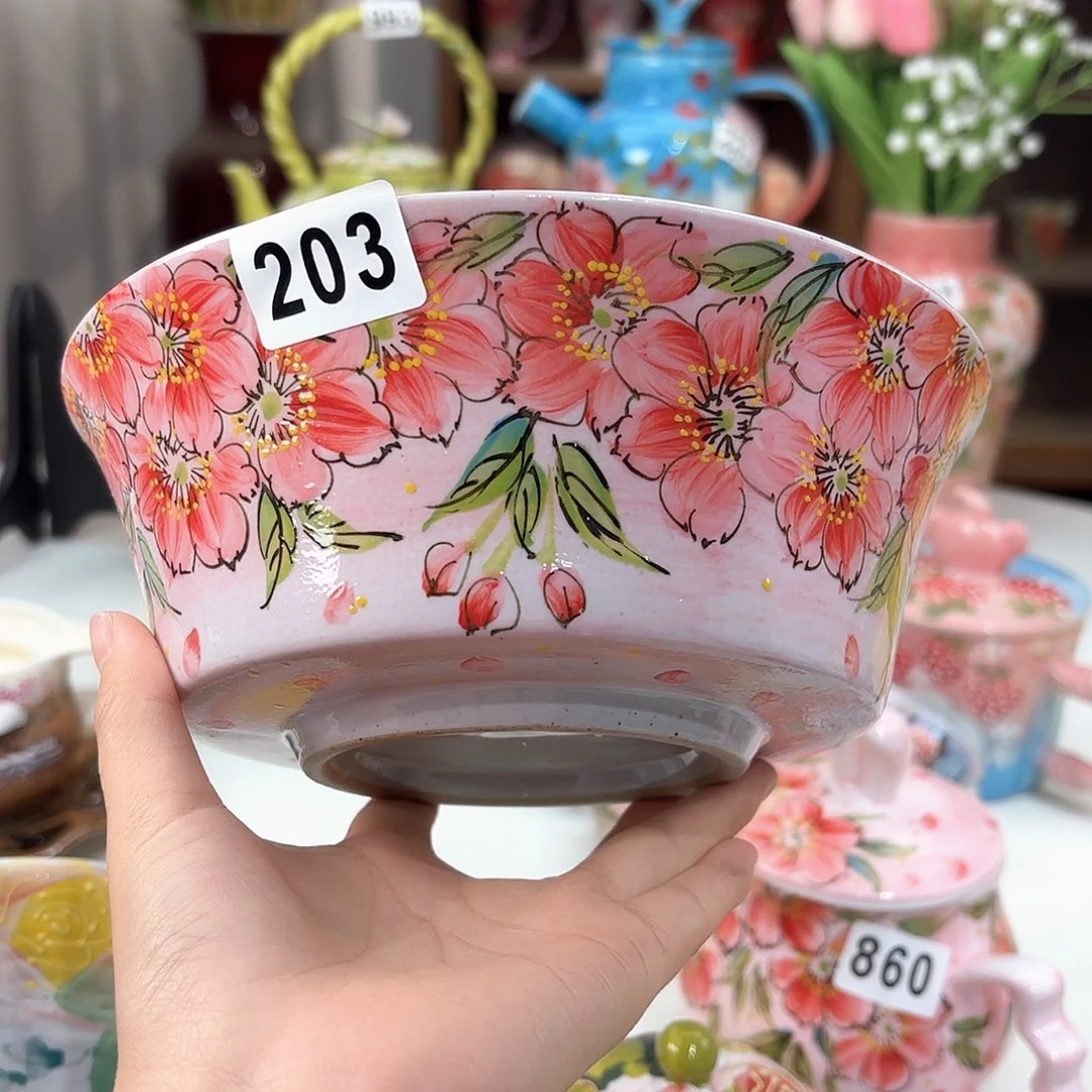 景德镇手绘高温釉下彩陶瓷茶具