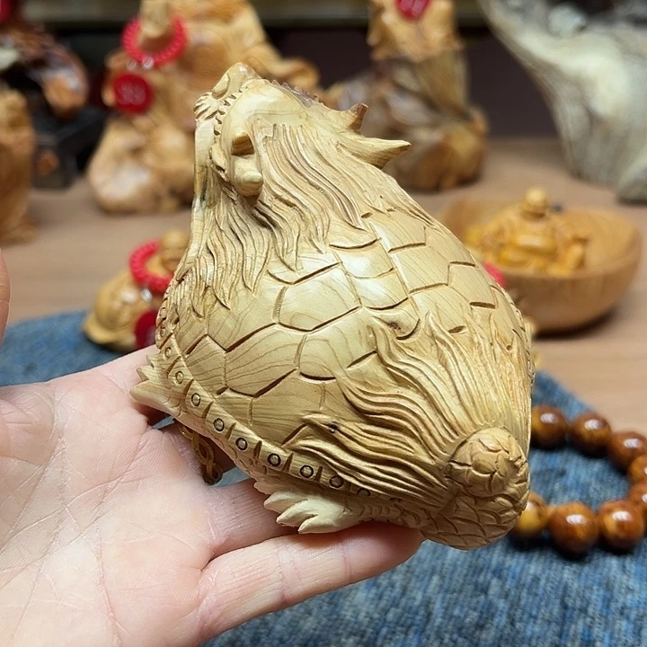 柏木太行崖柏手把摆件