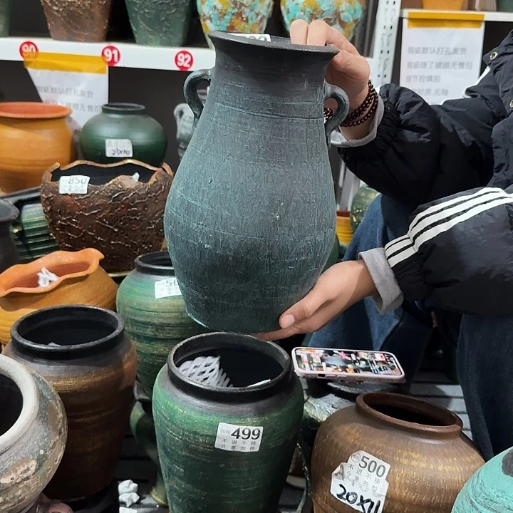 绿色双耳503高度28口径12