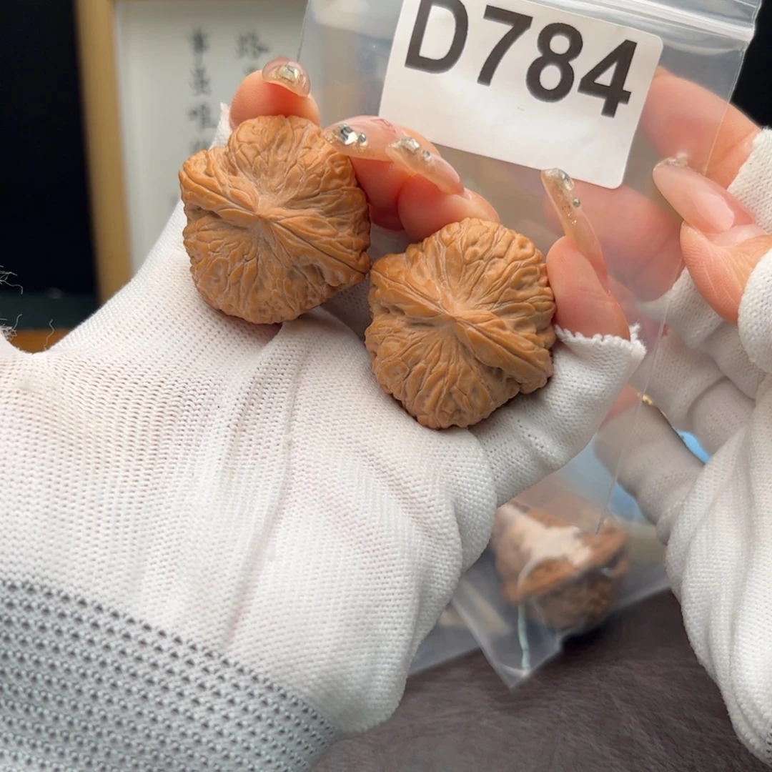 文玩核桃把件37平底锅d784