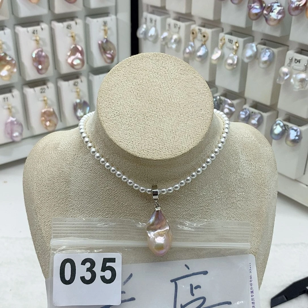 淡水珍珠颈饰合金