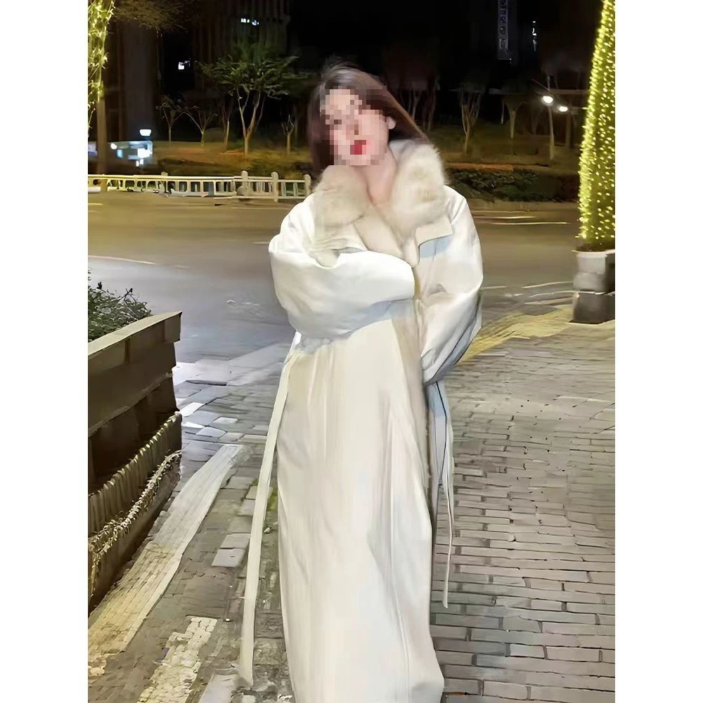 韩版冬季加厚保暖抗寒立领大衣毛毛内胆派克服