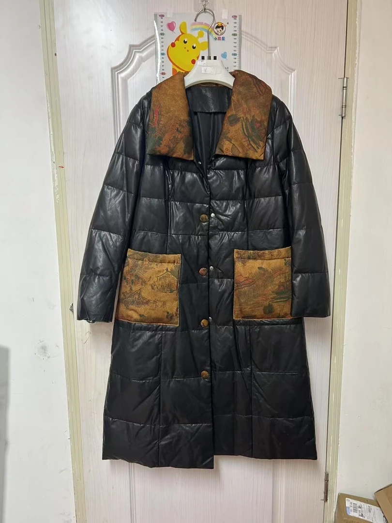 【子惠服饰】2024新款图案拼皮
