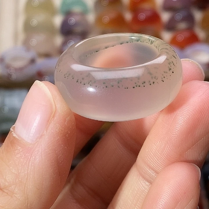 玛瑙/玉髓未镶嵌戒指A 11不退换港20内径19.1