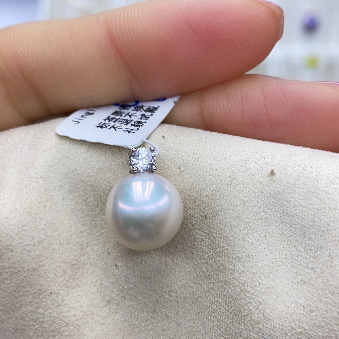 吊坠(赠链)淡水珍珠银S925镶嵌