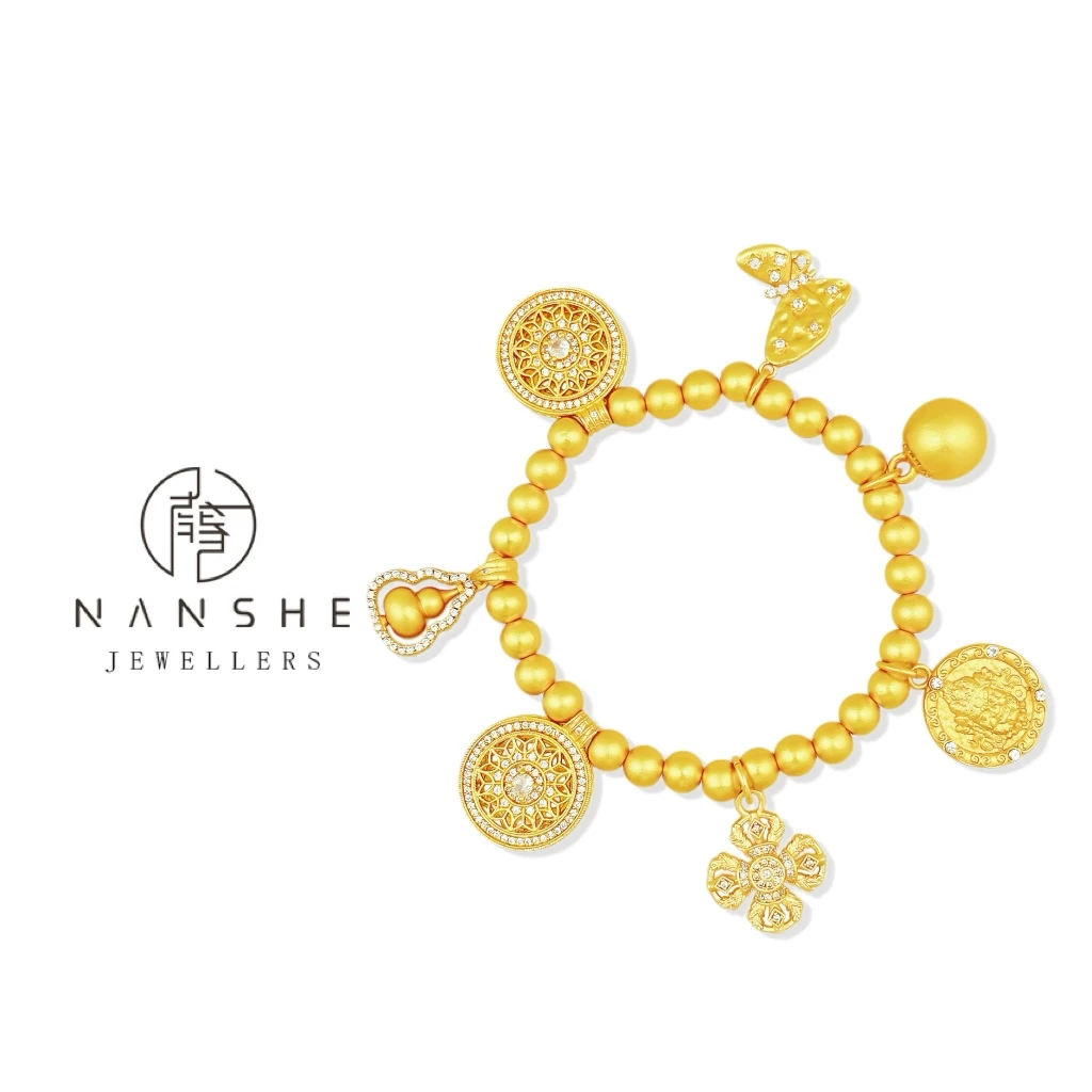 NANSHE/南奢 新中式葫芦罗盘手链气质时尚