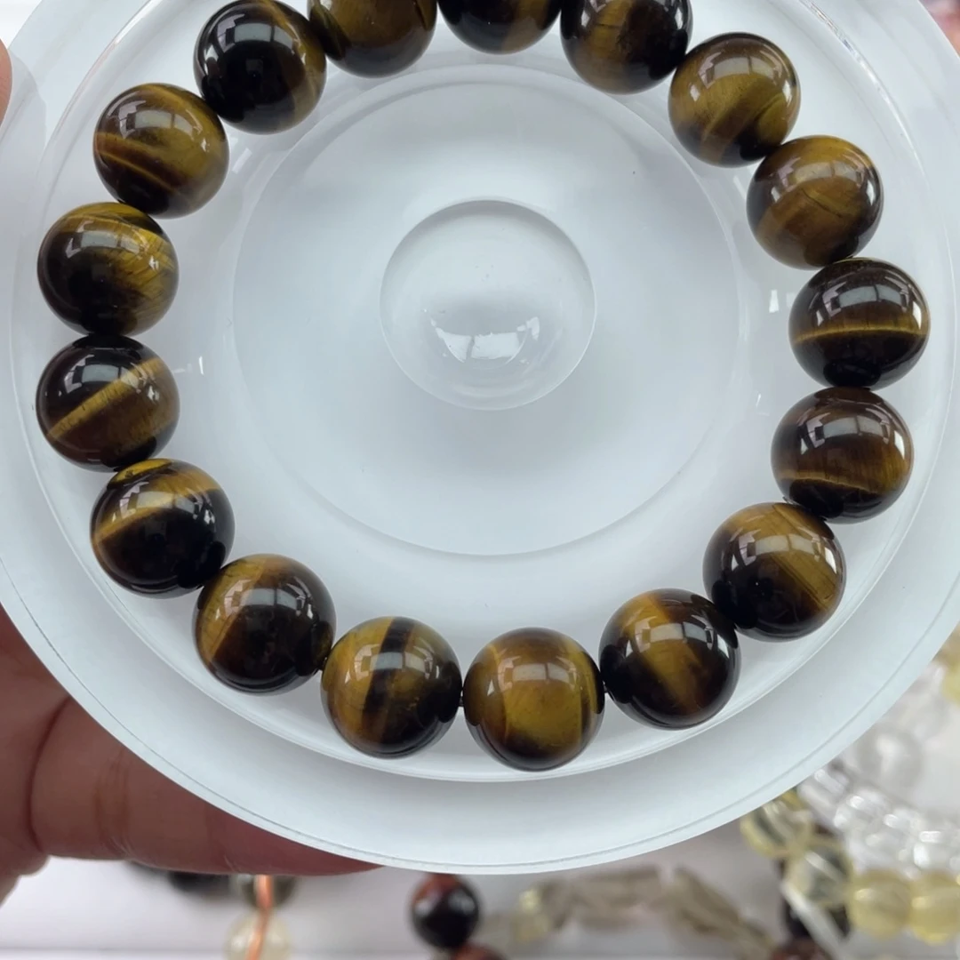 手串未镶嵌水晶024黄虎眼12m+